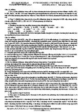 Đề thi chọn học sinh giỏi môn Hóa học Lớp 11 lần 4 - Năm học 2016-2017 - Trường THPT Nghi Lộc 5 (Có đáp án)